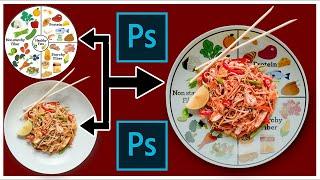 how to make plate design in adobe photoshop tutorial for beginner l photoshop basic 2024 l design