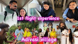 1st Flight experience ️ | Going to Meet Adivasis | Adivasi Ajey hair oil