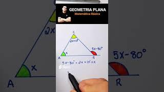 TEOREMA DO ÂNGULO EXTERNO GEOMETRIA  #shortssprintbrasil