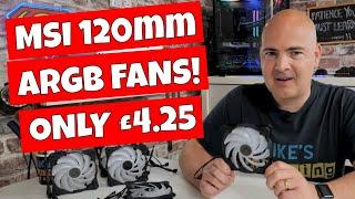 MSI Cheap OEM 120mm ARGB Case Fan Is Really Good APA1225M12