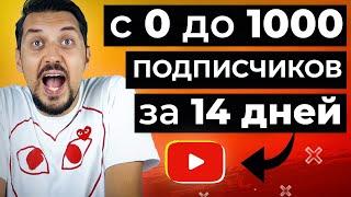 Как набрать первую 1000 подписчиков на YouTube за 14 дней с нуля | РАЗБОР