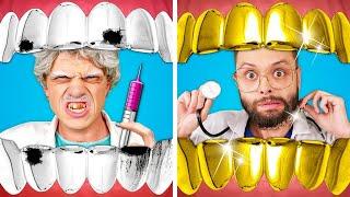 ¡DOCTOR RICO VS DOCTOR POBRE! Consejos Para Padres - Gadgets Geniales & Situaciones Divertidas