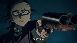 Giga chad Genya using Gun Breathing - Demon slayer season 3 ep 3 [eng sub]