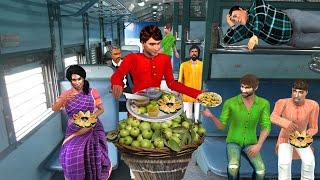 Masala Guava Wala Street Food in Train Yummy Tasty Guava Hindi Kahaniya Moral Stories Comedy Video