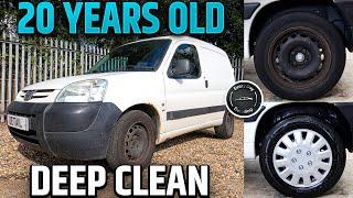 Deep cleaning a Disaster detail Peugeot Partner/ Citroen ASMR filthy/Dirty barn find relaxing clean