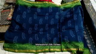 Maheshwari Silk Sarees new collection ।। Free shipping ।। silk Sarees collection।। part 505