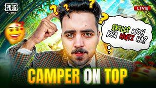 CAMPING IN CUSTOM ROOMS ?  WHY JUTT LIVE PUBG MOBILE