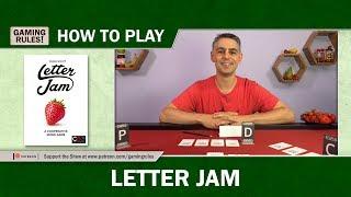 Letter Jam - How to Play tutorial video from Gaming Rules!