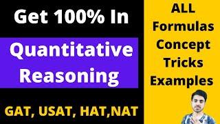 Quantitative Reasoning Complete Portion Formulas, Concept, Examples NTS GAT, NAT, USAT, GMAT, HAT