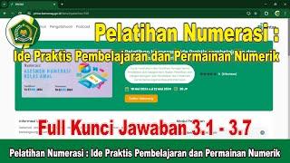 Full Kunci Jawaban Pelatihan Numerasi : Ide Praktis Pembelajaran dan Permainan Numerik