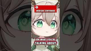 This new VTuber gets called medium by the chat.#shorts #vtuber #hololive