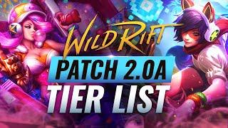 BEST Champion TIER LIST - Wild Rift Patch 2.0a (LoL Mobile)