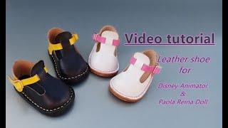 How to Make doll leather shoes | Disney Animator | Paola Reina Doll | American Girl Doll