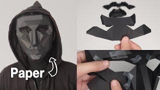 DIY Front Man Mask out of PAPER (free template) | Karagamii