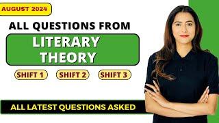 Complete Analysis of All Literary Theory Questions || August 2024 || Sunaina Jethani