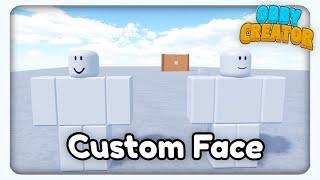 How To Make Custom Face Tutorial || Roblox - Obby Creator