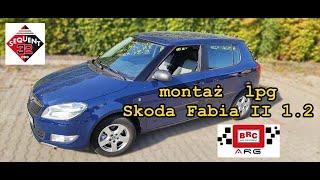Skoda Fabia II montaż BRC do silnika 1.2 od ARG Auto Gaz Łódź
