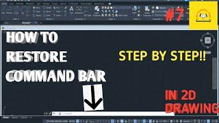 How To Restore Missing Command Bar In AutoCAD 2023 | THE ENGINEERING BUDDY