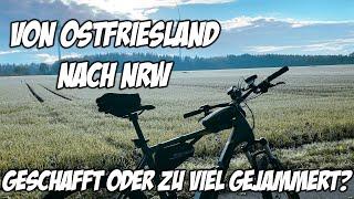 Mit dem Fahrrad von Ostfriesland NRW | anstrengende Fahrradtour