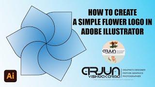 #how  to #create  a simple #flowers  #logo in #illustrator  #tutorials  | Arjun Vishwakarma