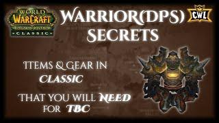 TBC Classic Warrior(Fury/Arms) Guide - Classic items you'll use in TBC - Phase 6 vs T4 Pre-BiS