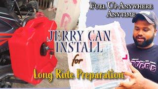 KTM 390 Adventure Jerry Can Install for Long Ride Preparation @MotoTransformRider