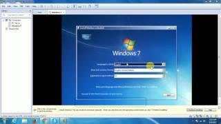 How to install windows 7 and vmware tools