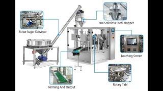 Powder Spice Automatic Doypack Pouch Packing Machine