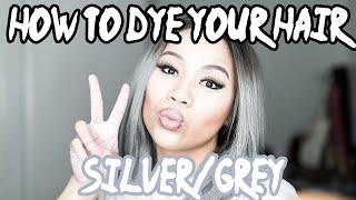 How to dye your hair silver/grey!