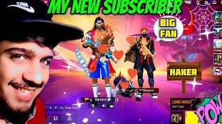 FREE FIRE  WITH MY NEW SUBSCRIBER GAMEPLAY #freefire