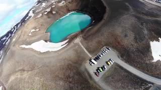 CRATER VITI de ISLANDIA **** 1 MINUTO CON EL DRONE **** (MibauldeblogsTV)