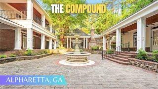 14,000 SQFT Multigenerational Compound w/ 2 Houses + Courtyard + Clubhouse FOR SALE North of Atlanta