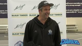 Hobart Chargers Press Conference 1/3/23 Anthony Stewart