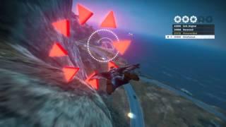 Just Cause 3 - 5 Gears in Wingsuit challenge Hilltop Tour