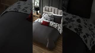 Boom to the Grey Leaves comforter set by Bebejan - Latest bedding - Luxury bedding #youtubeshorts