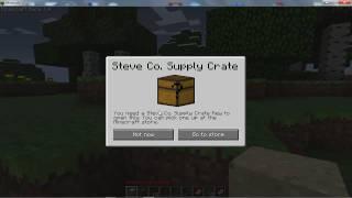 Minecraft Beta 1.4 Update Test Drive - Steve Co. Supply Crate (Locked Chest)