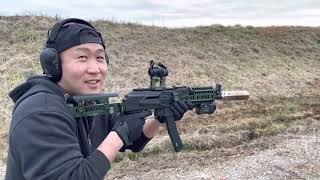 Full Auto Kalashnikov KP-9 with suppressor ( Russian MP5 )