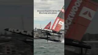 We thought it was going to take off! #SailGP #sailing #racing