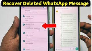 How to Recover Deleted WhatsApp Message in 2024