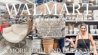 WALMART HIGH-END DUPES AND SPRING DECOR 2024 SHOP WITH ME | WALMART SPRING DECOR 2024 SHOP W/ ME