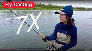 loop 7x fly rod fly fishing casting　　アンダーハンドキャスティング