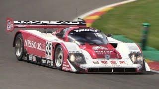 Toyota 92C-V Group C Car In Action On Track - Accelerations & Fly Bys!