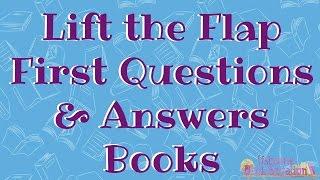 Usborne Lift the Flap First Questions & Answers Books