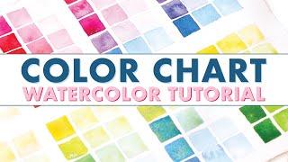 Color Mixing Lesson | How to Paint a Color Chart!