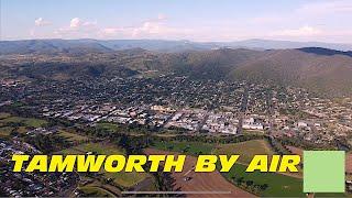 Aerial Footage of Tamworth NSW Australia country and western music capital. Best Aussie towns 2021