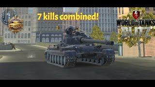 Tier 9 toon. 9k combined damage. 7 kills! | World of Tanks Blitz