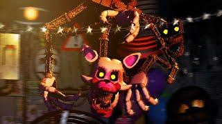 THE NEW FUNTIME MANGLE IS CRAWLING ON THE CEILING AFTER ME.. | FNAF Ultra Custom Night