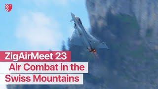 Air Combat in the Swiss Mountains