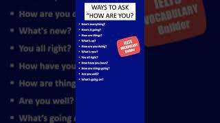 Mind Blowing Ways to Ask "How Are You" -English Masterclass #shorts #englishmasterclass #vocabulary