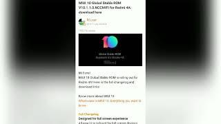 MIUI 10 Global Stable ROM V10.1.1.0.NCCMIFI for Redmi 4A. : download here